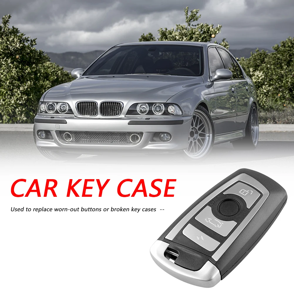 

Key Fob Replacement Housing Case Shell Outdoor 4-Button Remote Personal Car Parts Decoration for BMW 550i GT 535i 528i