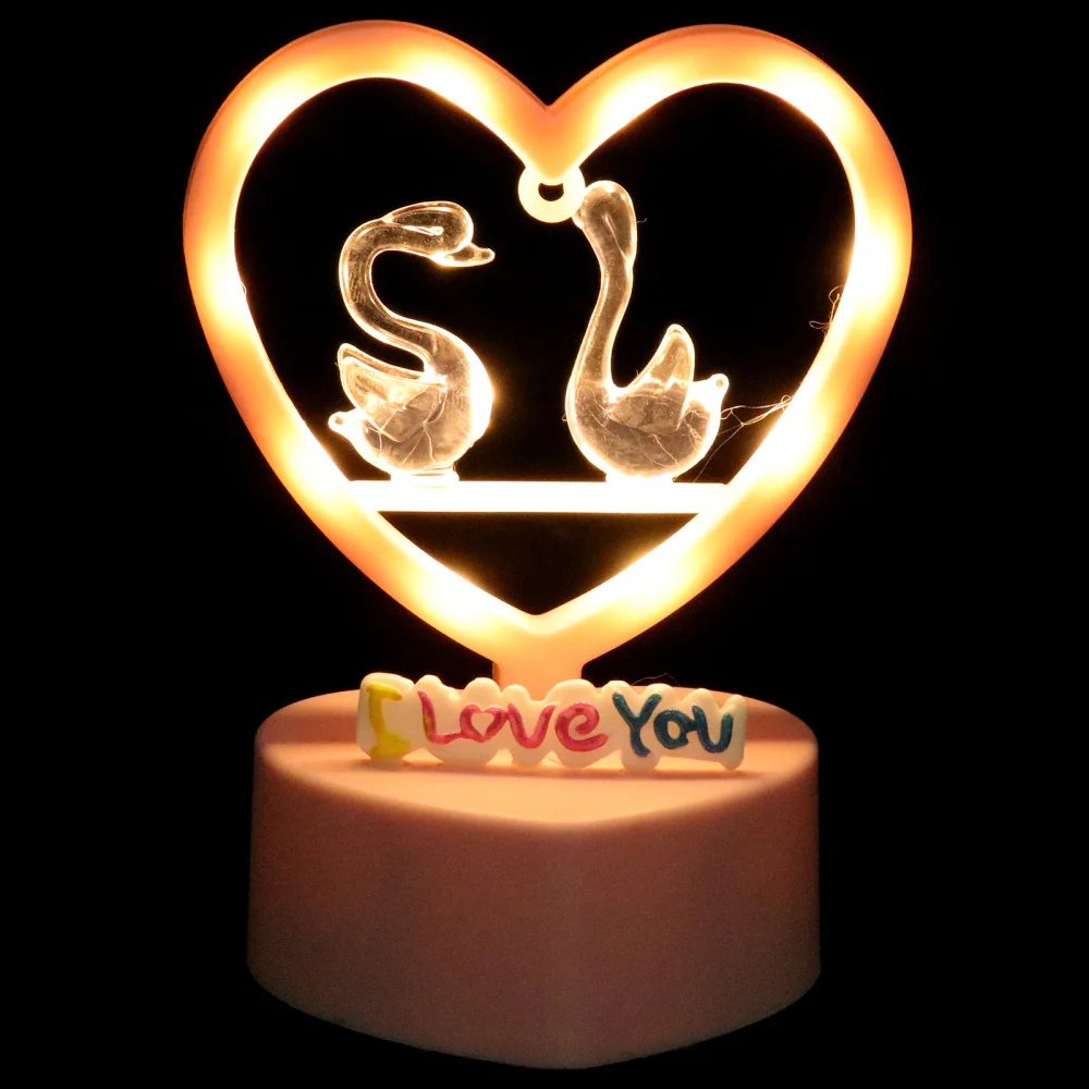 

1Pc Decorative Bedside Lamp Romantic Lamp Festival Night Lamp Ornament )