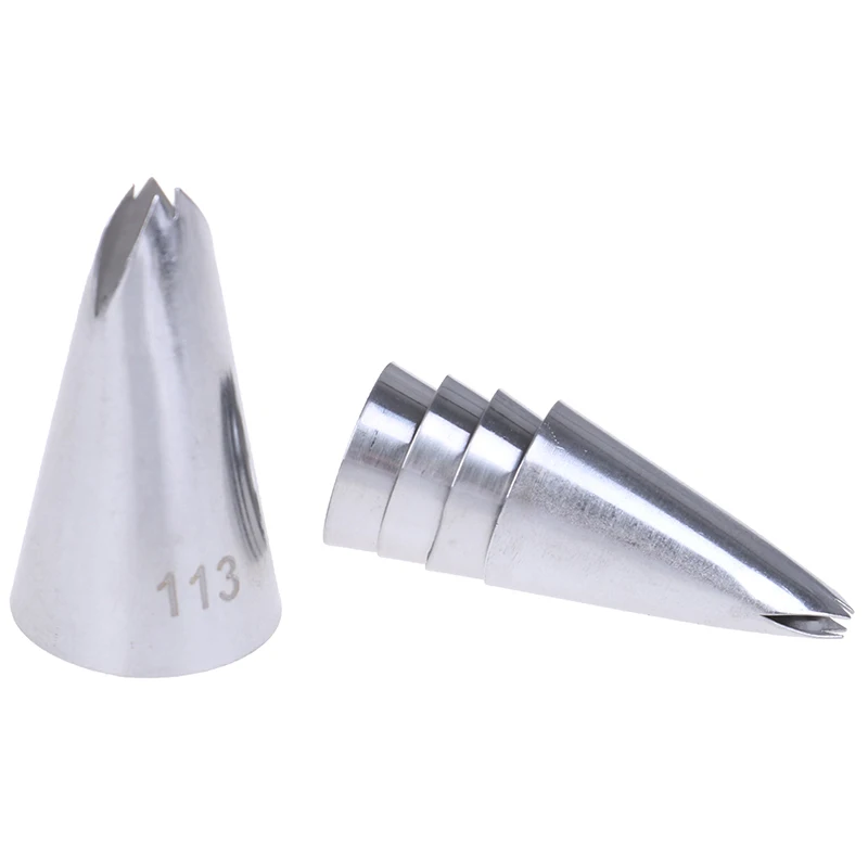

5Pcs Leaves Nozzles Stainless Steel Icing Piping Nozzles Tips Pastry Cake Decor