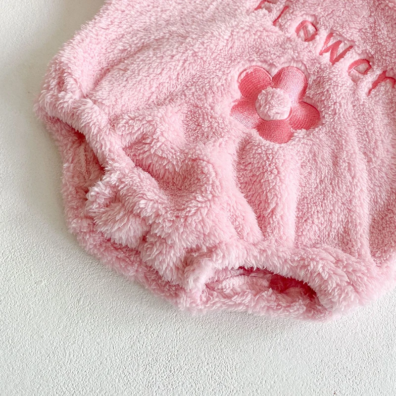 

New 2020 Autumn Winter Toddler Clothing Baby Girls Embroider Hooded Rompers Kids Baby Clothing Toddler Baby Girl Rompers