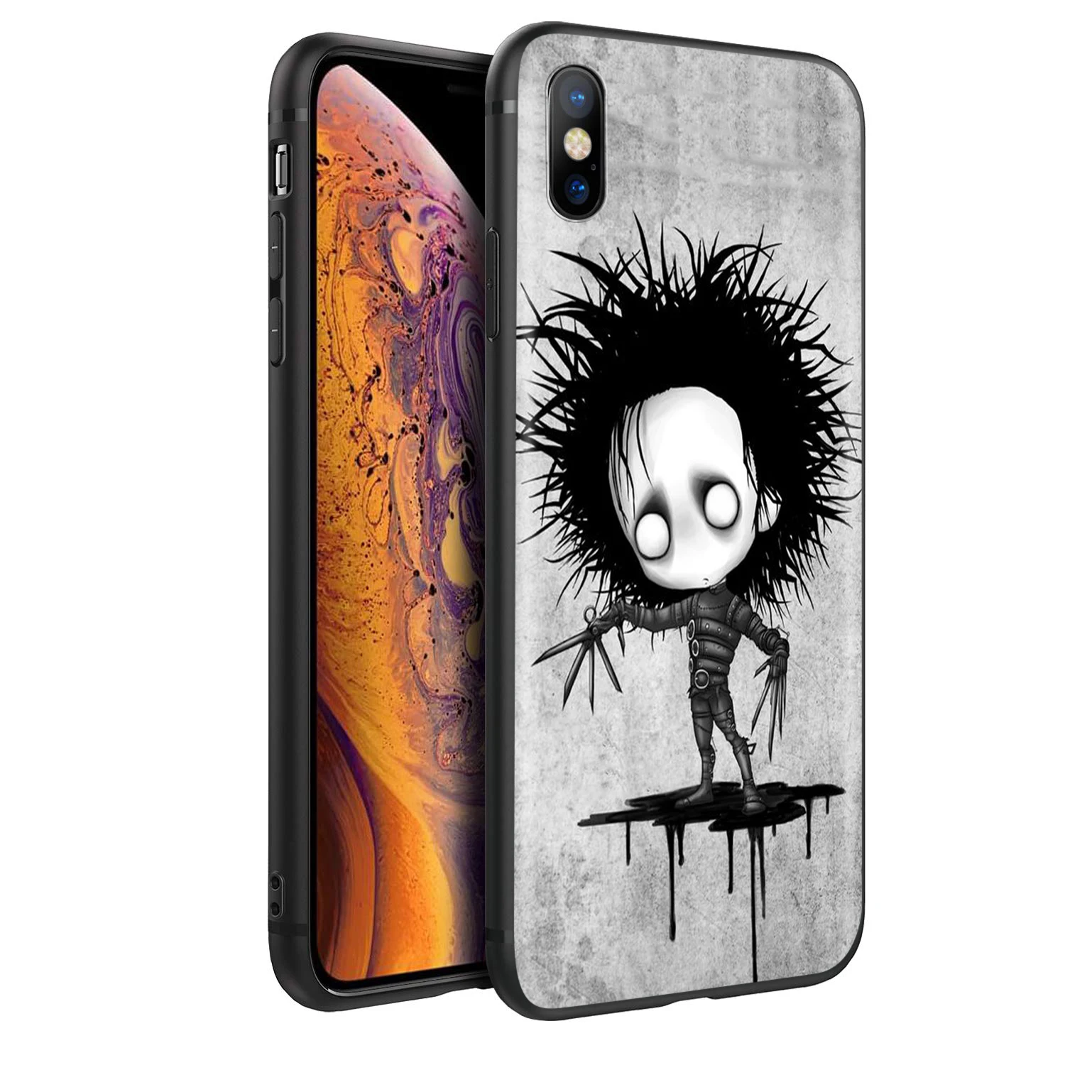 YIMAOC Эдвард ножницы силиконовый мягкий чехол для iPhone 12 Mini 11 Pro XS Max XR X 8 7 6 6S Plus 5 |