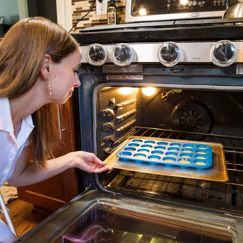 

Cavity Mini Muffin Cake Mold Silicone 24 Soap Cookies Cupcake Bakeware Pan Tray Mould 3d Non-stick Jelly Mold Cake Baking Tools