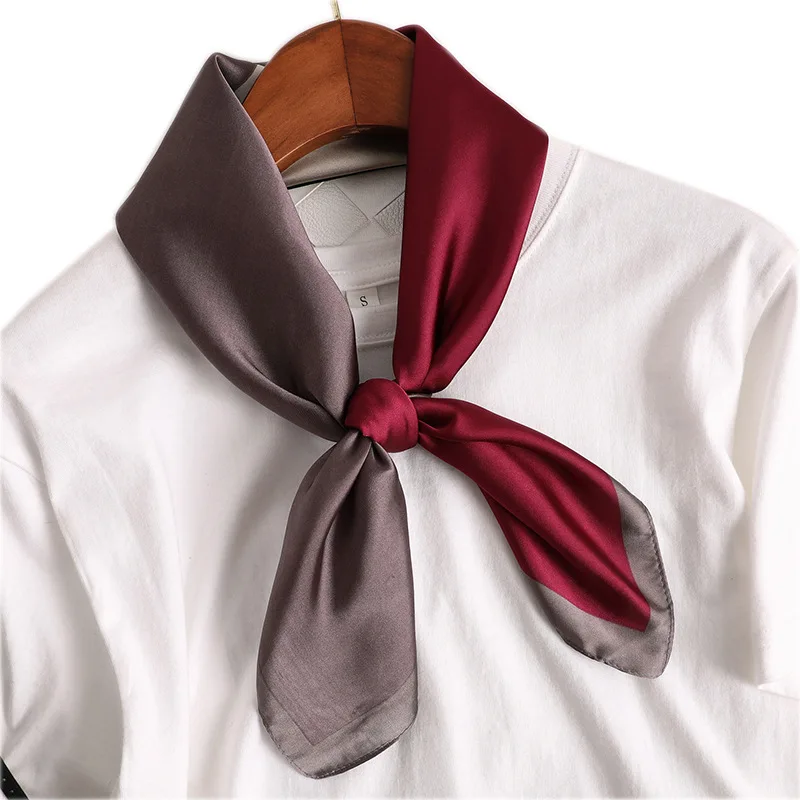 

2020 New style Spring and summer lady Sunscreen Square Fashion shawl women's quality silk scarves beach printing silk headscarf