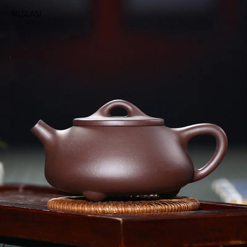 

Yixing классический каменный чайный горшок Фиолетовый Глиняный фильтр чайные горшки красивый чайник известная НЕОБРАБОТАННАЯ руда ручной ра...