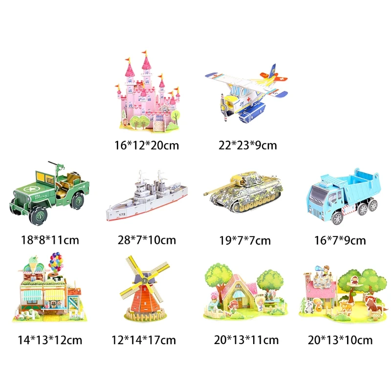 

Educational Art Birthday 3 D Puzzle Simulation Educational Toys for Children