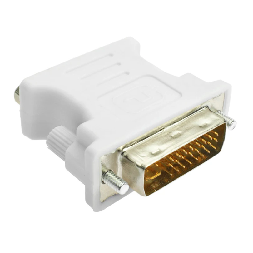 Новый 1080P DVI i 24 + 5 В VGA кабель штекер гнездо конвертер видео адаптер переключатель