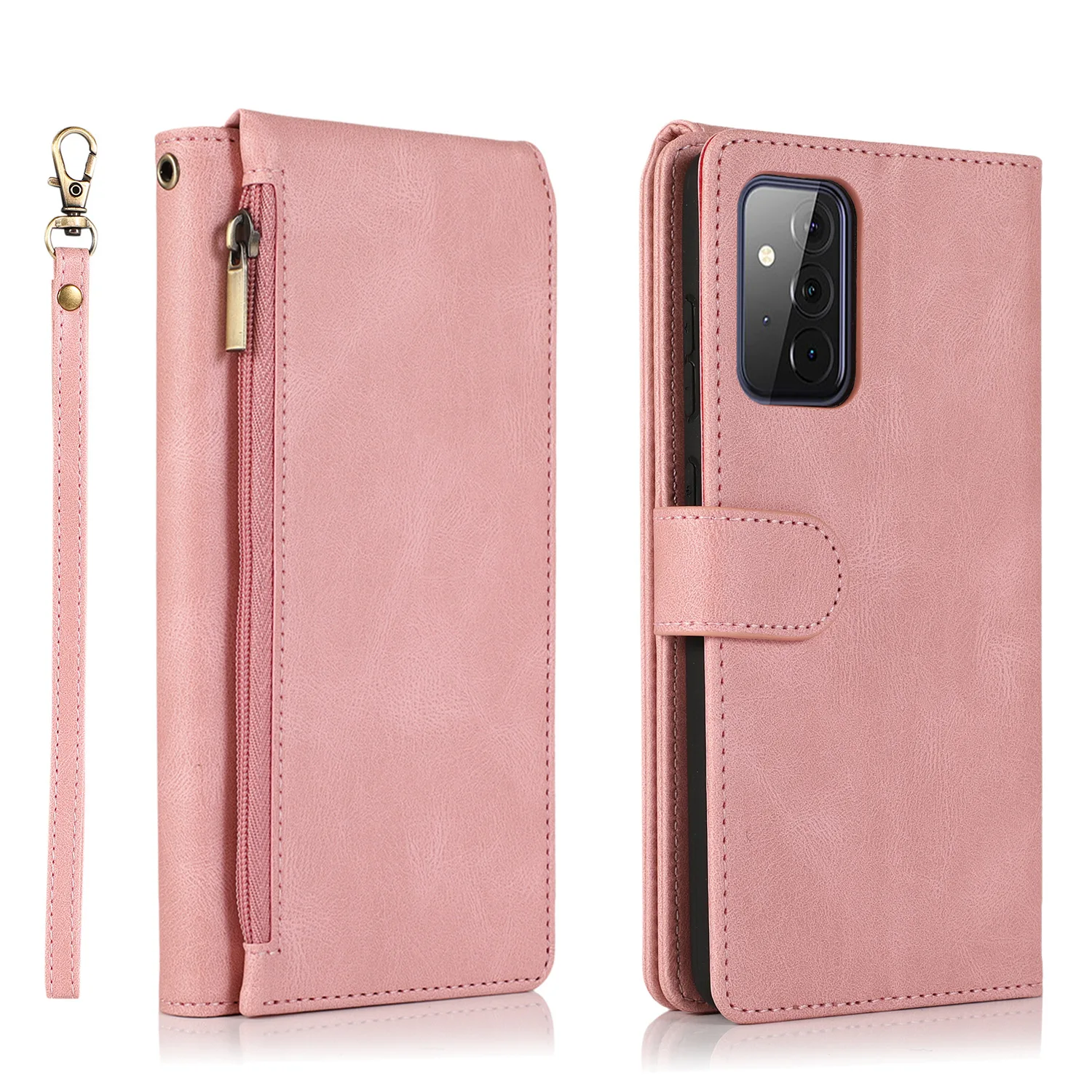 

Leather phone case is a luxury leather case for Samsung Galaxy A21s A51 A71 A72 A52 A32 A12 S20 S21 FE ULTRA S10 S9 PLUS wallet