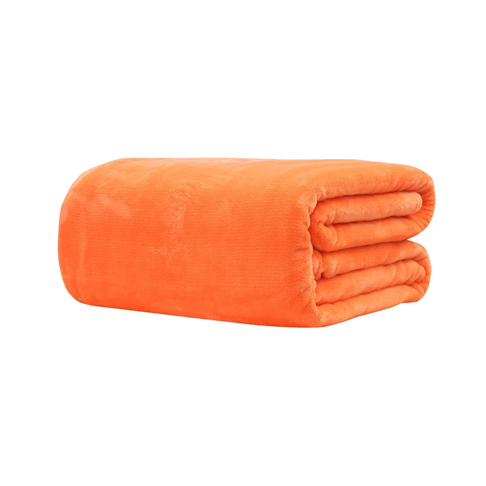 Soft Warm Solid Color Coral Fleece Flannel Blanket Bedspread Cover Winter Wedding Blankets Sofa Home Textile 50*70cm | Дом и сад