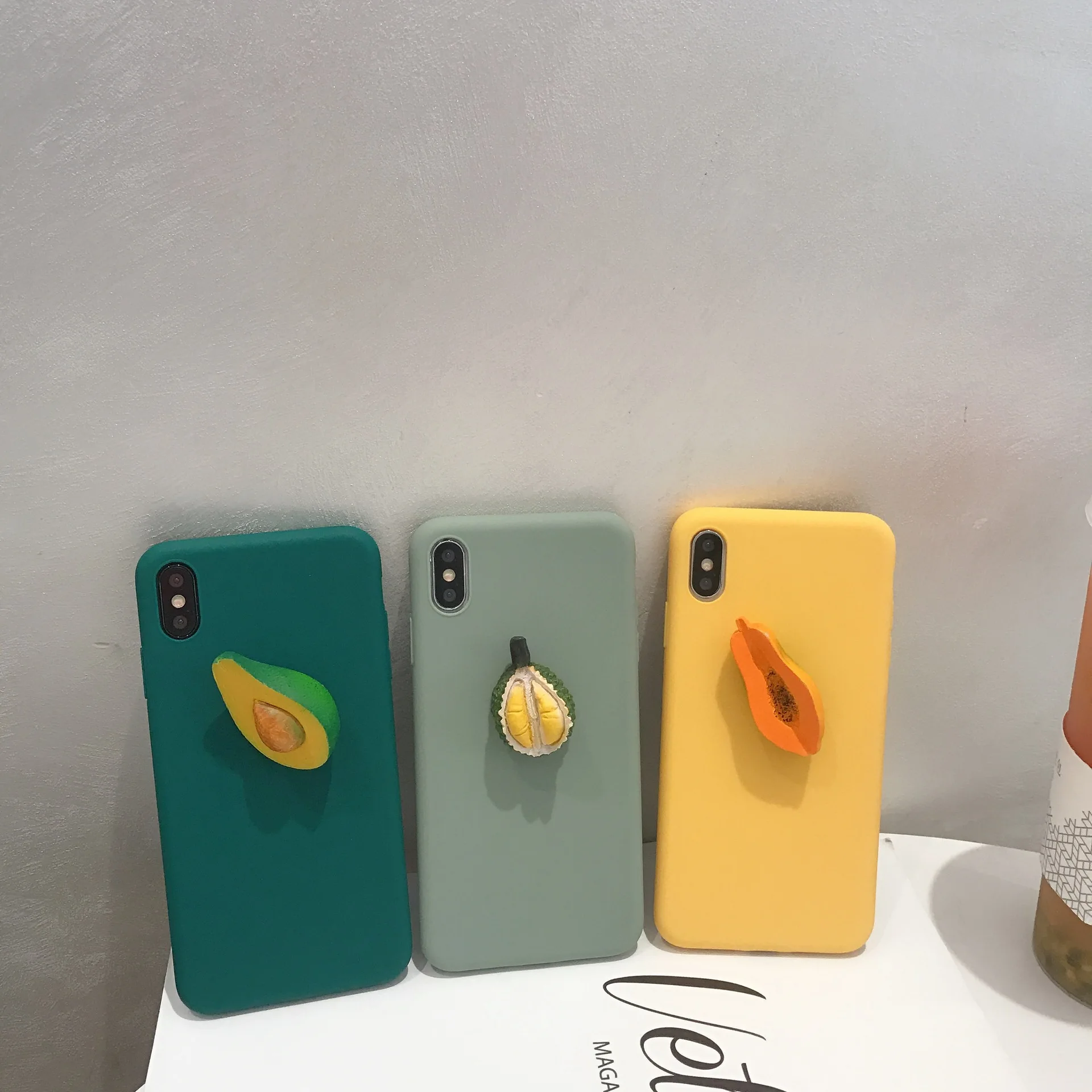 3D Авокадо Фрукты мультфильм чехол для iPhone X XR XS Max 6 6S Plus 7 8 TPU силиконовая задняя