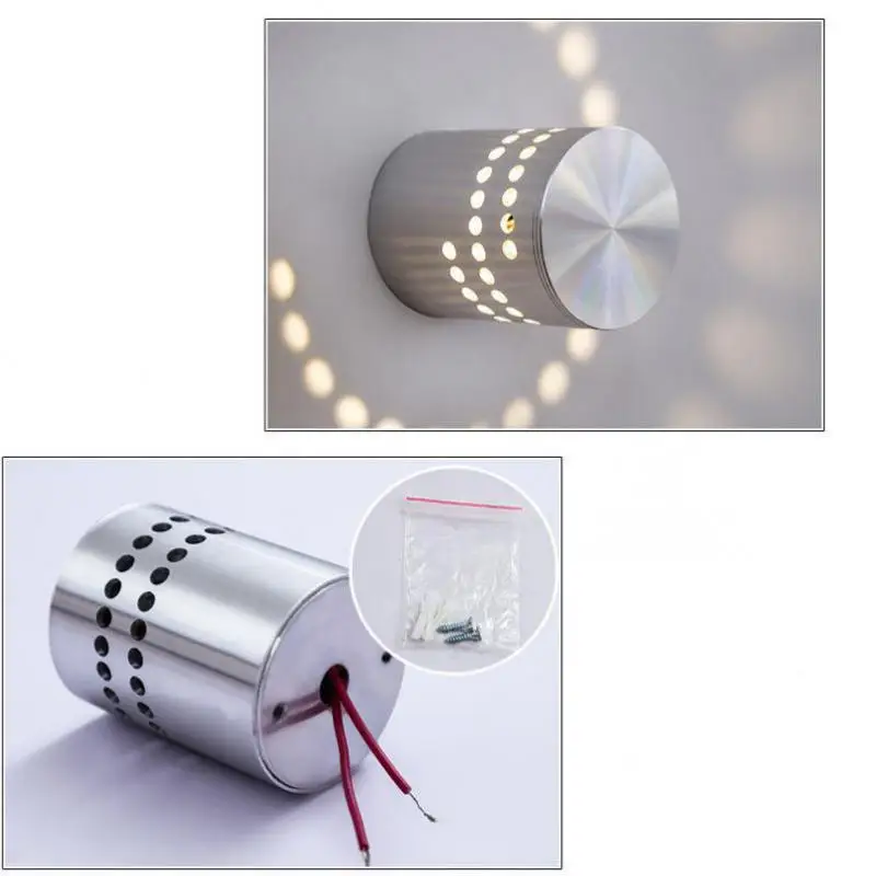 Светодиодный алюминиевый настенный светильник на спирали современная лампа для