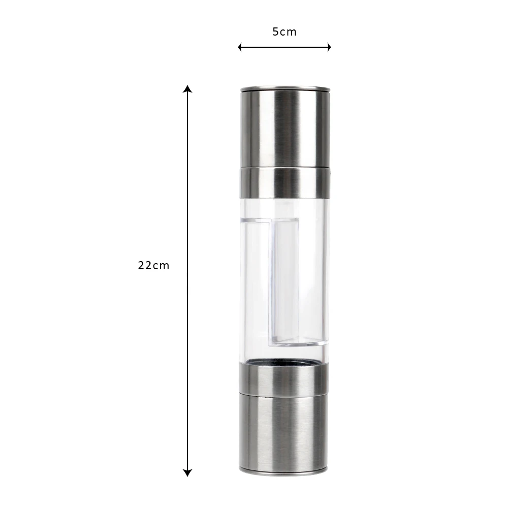 

Pepper Grinder Shaker 2 in 1 Manual Cooking Tools Household portable Stainless Steel Salt Cumin Spice Mill Kitchen Accessories