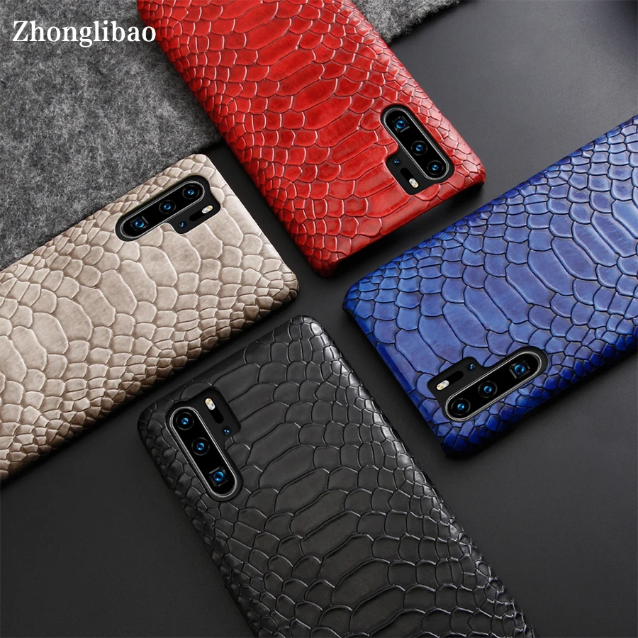 Роскошный кожаный чехол под змеиную кожу для Huawei Mate 20 30 p40 P30 P20 Pro Lite тонкий