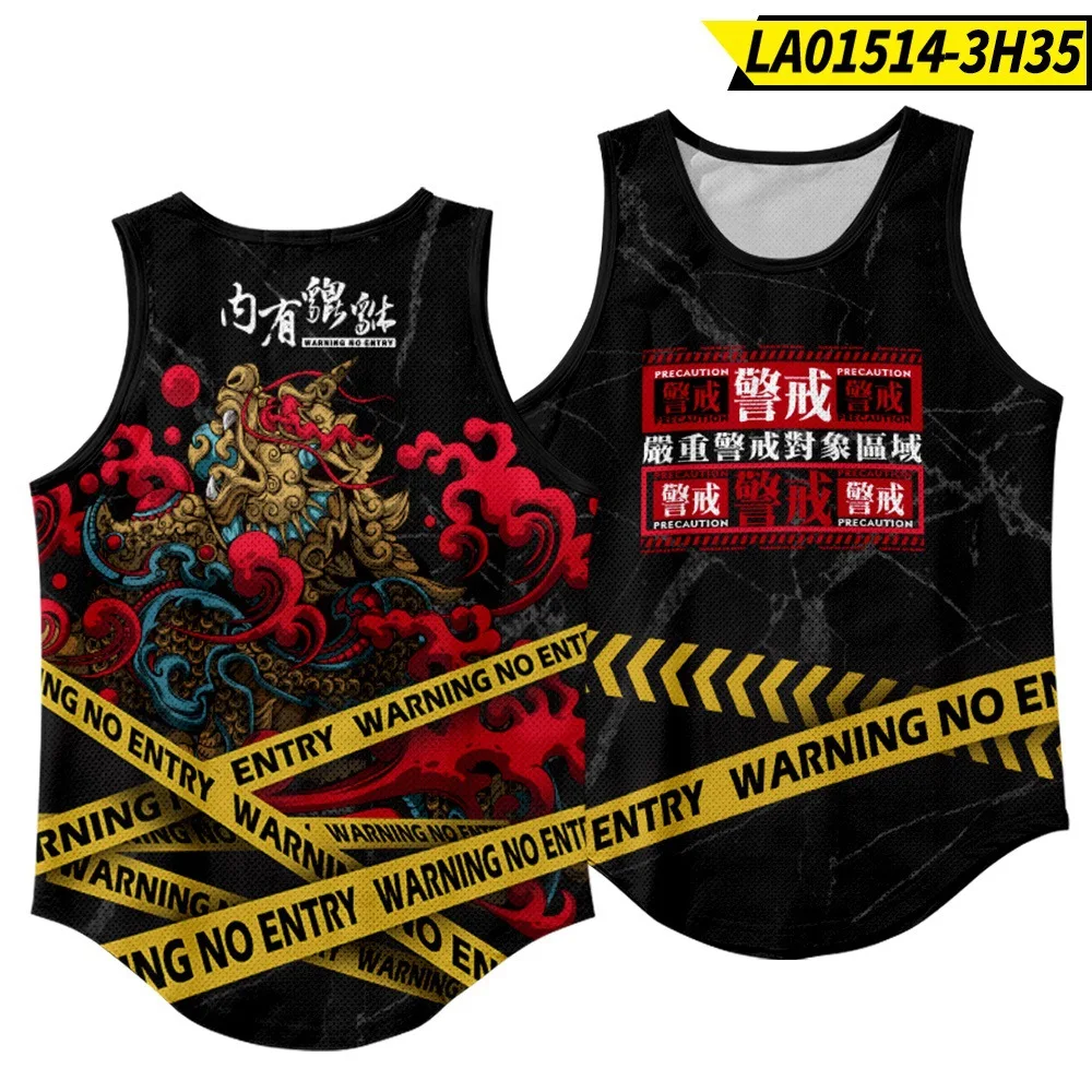 Летняя мужская жилетка для бега Мужская быстросохнущая одежда тренажерного зала