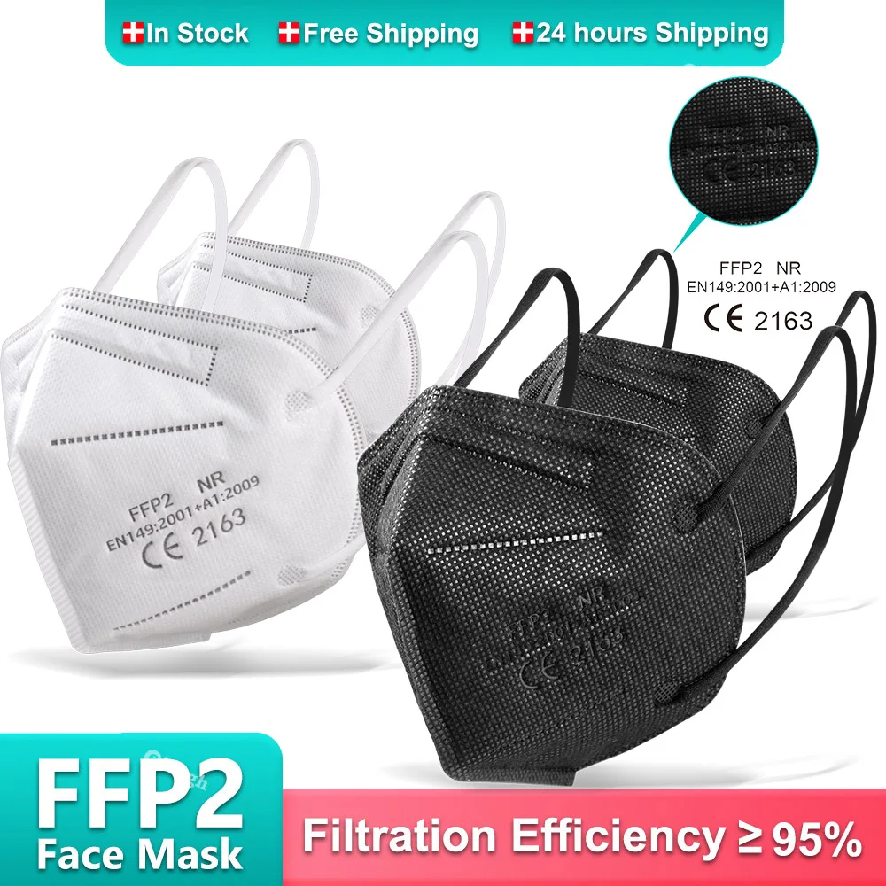 

5-слойная маска для взрослых FFP2 Mascarillas FPP2 Homologadas маска FFP 2 FFP2MASK белые маски KN95 черная маска для лица с фильтром