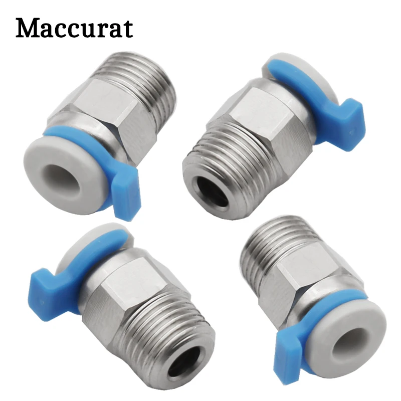 

Pneumatic Connectors PC4-01 Remote For V6 CR10 J-head MK8 1.75mm PTFE Tube 3D Printer Parts Quick Coupler Fittings Hotend Part