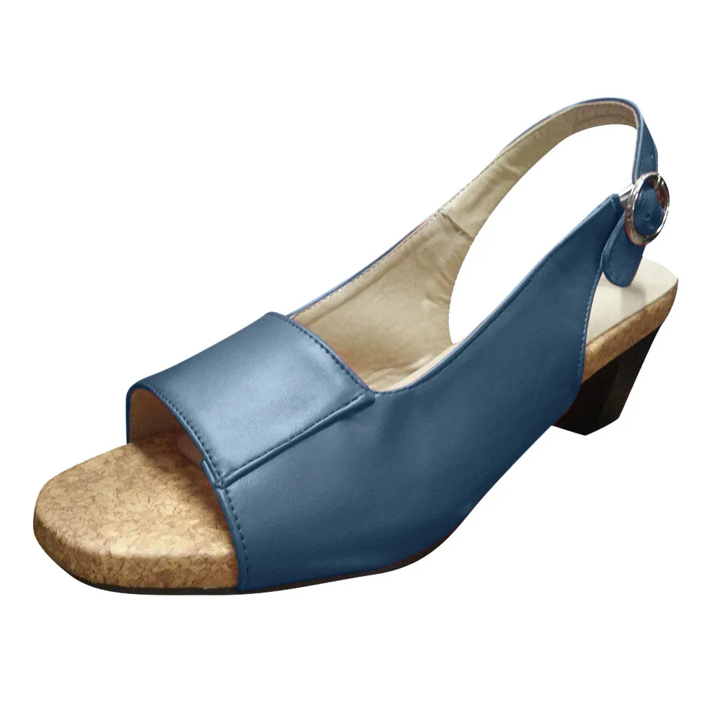 Сандалии женские на платформе и квадратном каблуке элегантные удобные Босоножки