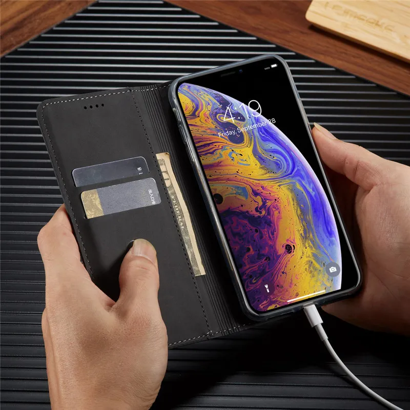 Флип кожаный чехол-бумажник для iPhone XR XS Max X чехол с магнитной картой для iPhone 11 Pro Max 6 6S 7 8 Plus чехол для телефона Coque Hoesje