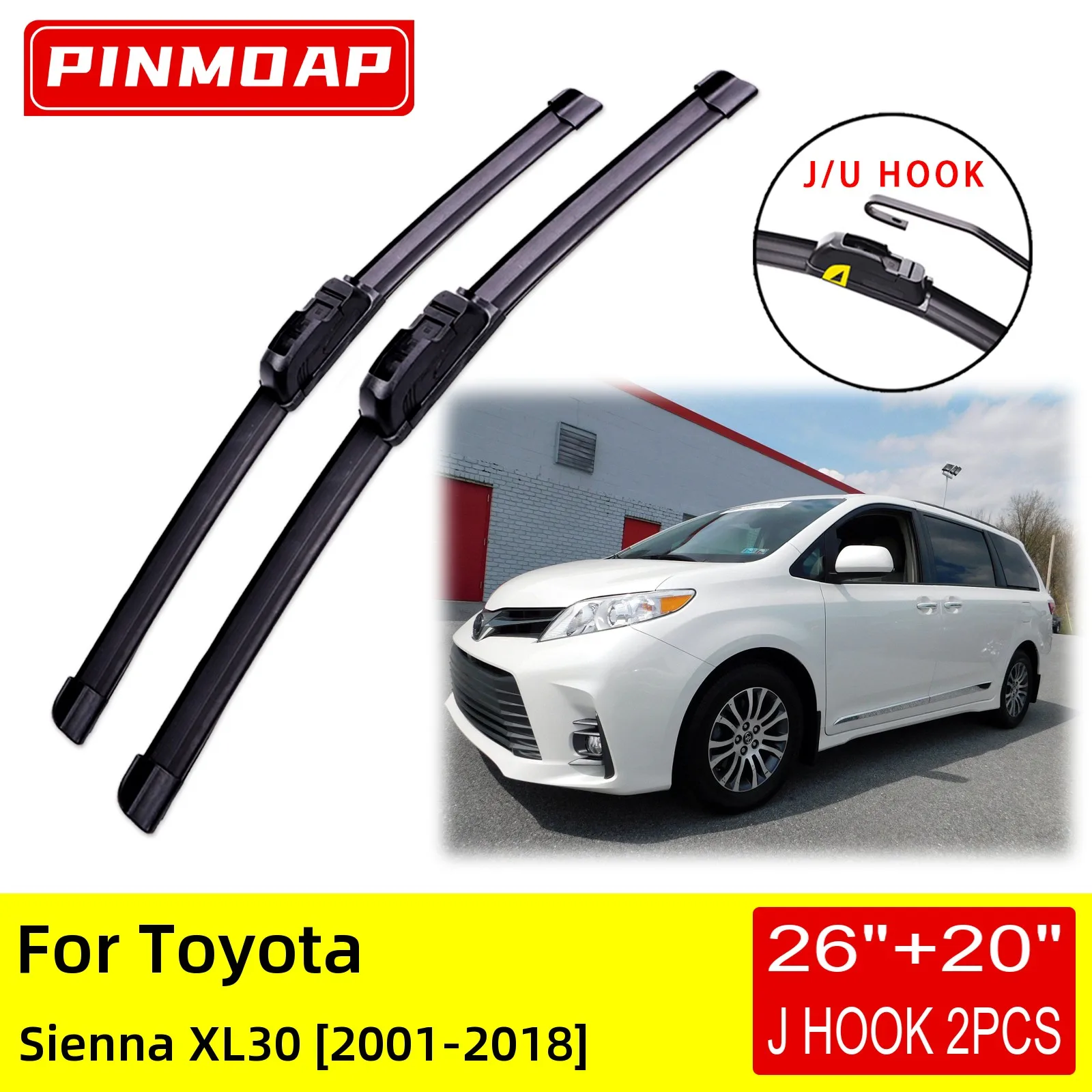 

Щетки стеклоочистителя для Toyota Sienna XL30 2001 2002 2003 2004 2005 2006 2007 2008 2009