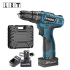 Электрическая дрель с литиевым аккумулятором, 25 в, беспроводная ударная дрель с отверстиями, точный электрический шуруповерт для бетонных стен, электроинструменты