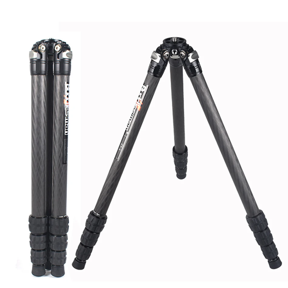 

CT-1 Professional Carbon Fiber Tripod for DSLR Camera Video Camcorder Stable Stand 25mm Leg Tube Max Height 125cm Tripod