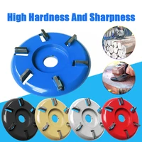 flat curved knife wood grinding wheel rotary disc wood turbo carving disc angle grinder disc 16mm bore 3 4 5 6 8 teeth