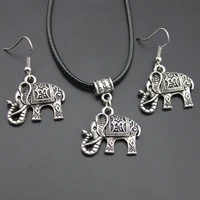 fashion necklace for women elephant pendant necklaces for women gothic jewelry collares earrings personality silver jewelry sets
