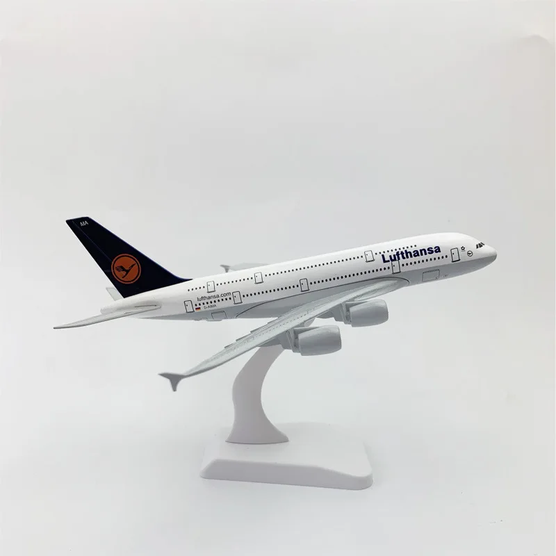 

20cm Germany A380 Lufthansa Airlines Airbus Aircraft Model Metal Airplane Diecast Collection New Year/Birthday/Collections Gift