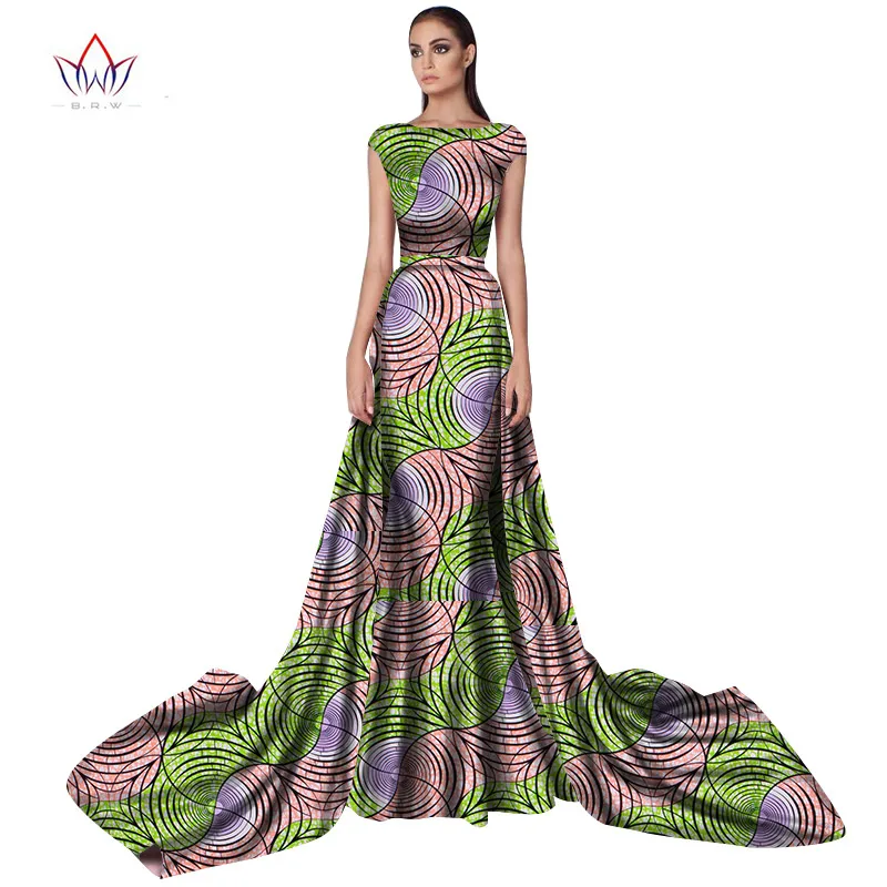 Bodycon Plus Size Women  traditional african dresses Brand Custom Clothing Africa Wax Dashiki Slim Cut Sexy Dress long BRW WY965
