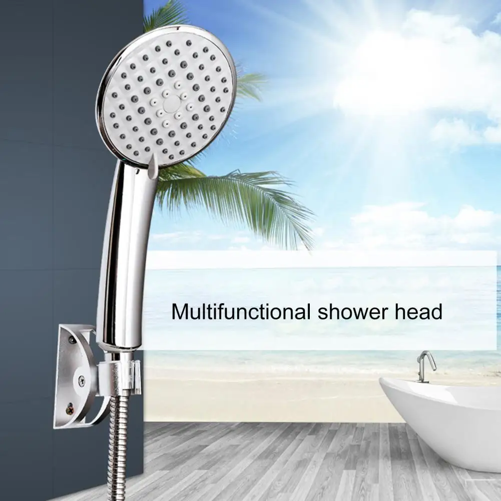 

1pcs Quality Pressure Booster Water Saving Rainfall Electroplating Multi-function Plastic Handheld Shower Spray for Bathroom