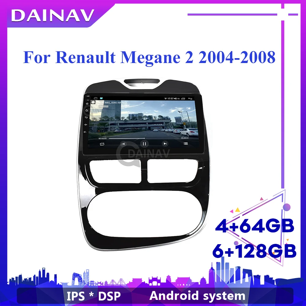Автомагнитола 128 ГБ Android мультимедийная стереосистема для Renault Megane 2 CLIO 2012 2013 2014 2015