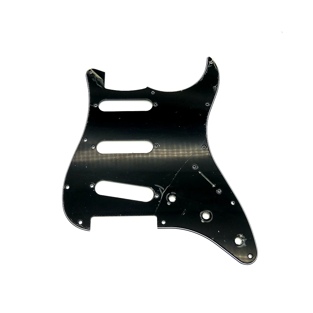 elektrische gitarre schlagbrett 3 ply 11 loch sss ssh und hsh kompatibel für st stil moderne gitarre teile ersatz schwarz oder weiß free glo