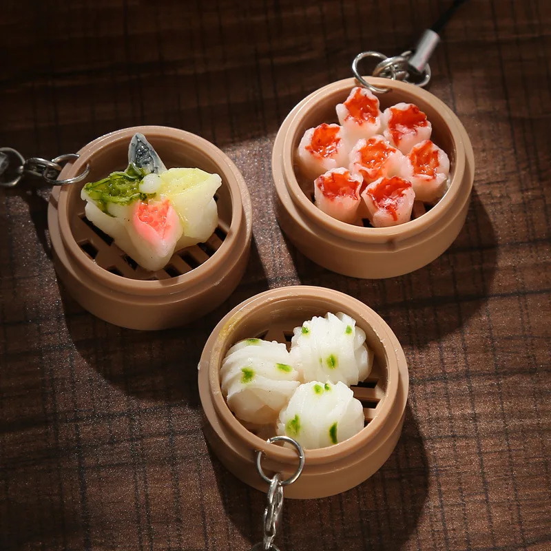 Экологически безопасный АБС-пластик имитация десерта булочка пароварка брелок