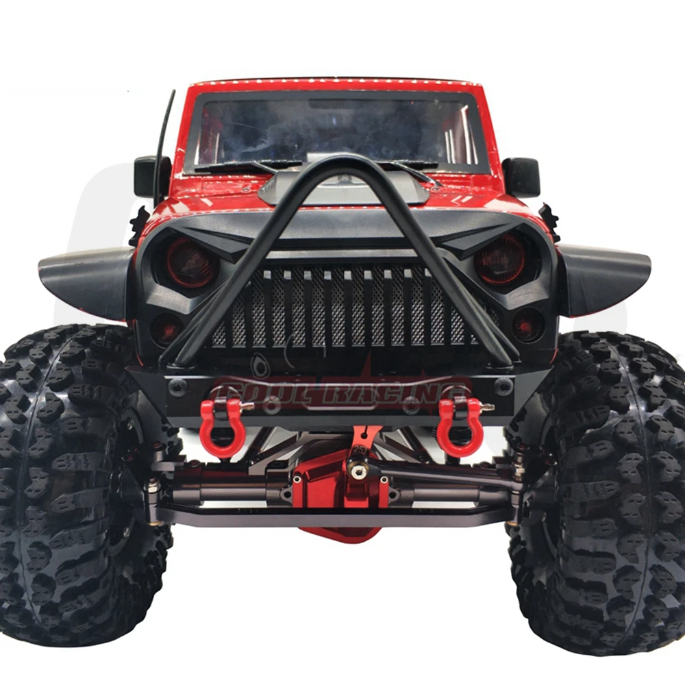 RC автомобиль CNC Металлические передние задние бамперы с запасной консоль с шиной для 1/10 RC Гусеничный TRX4 Defender Bronco Axial Scx10 90047 90046