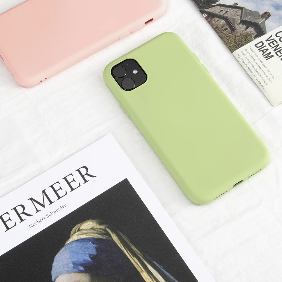 QMXD, жидкий силиконовый чехол для iPhone 11 Pro Max XS XR X 6 7 8, мягкий чехол для iPhone X, мягкая задняя крышка для сотового телефона