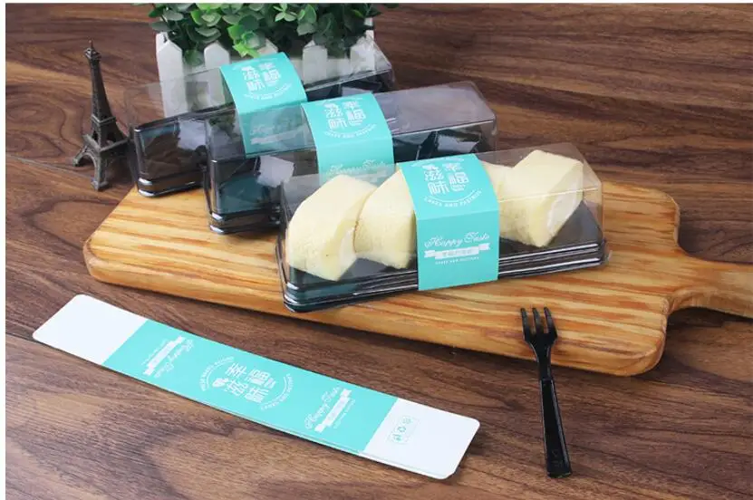 100 шт. упаковка для выпечки коробка торта швейцарский рулон четыре штуки