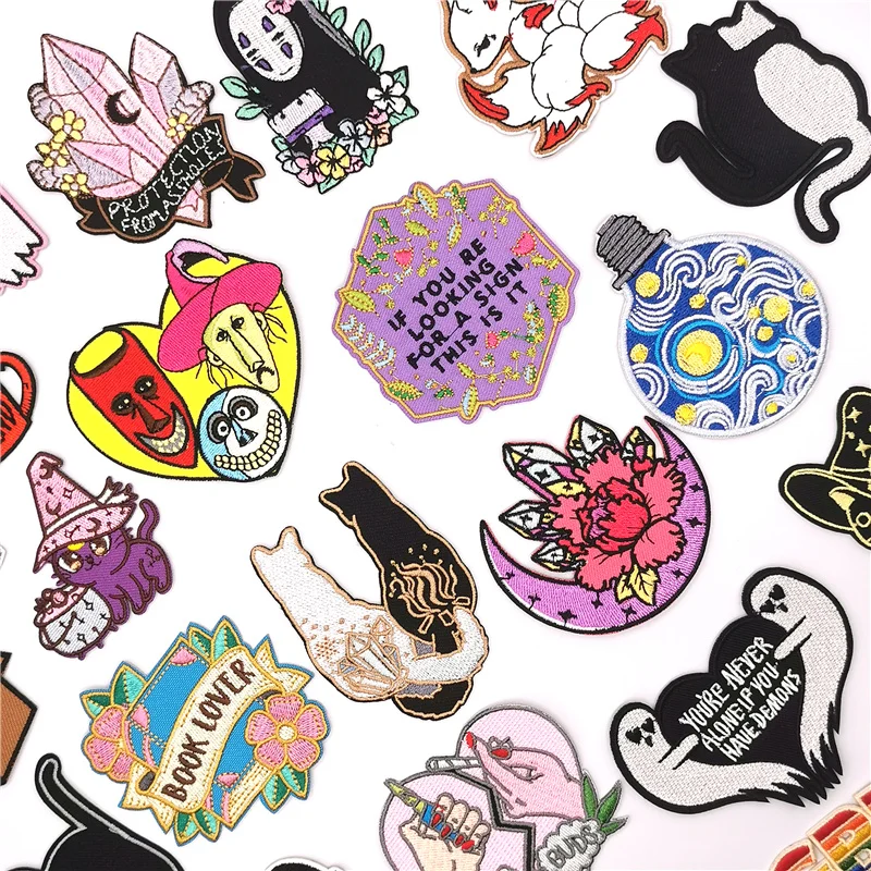 Нашивки в виде сердца и кота на одежду наклейки сделай сам японское аниме Bailong