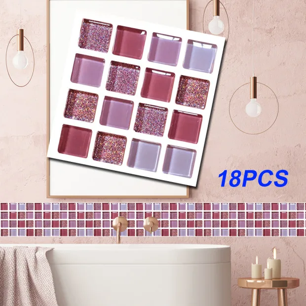ПВХ мозаика Ванная комната Кухня 3D стикер для настенной плитки наклейки