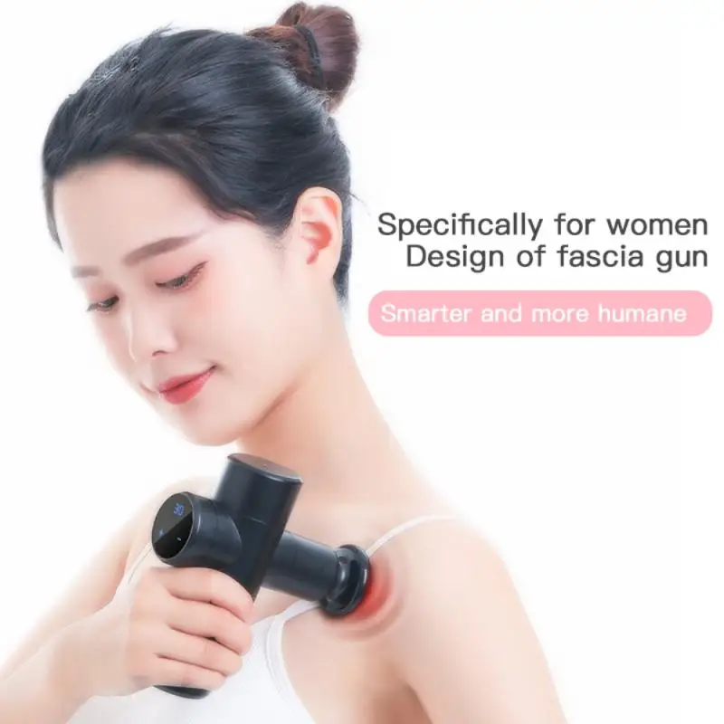 

LCD Display Massage Gun High Speed Vibration Massager Theragun After Fitness Decompose Lactic Acid Relief Pain Relax Body