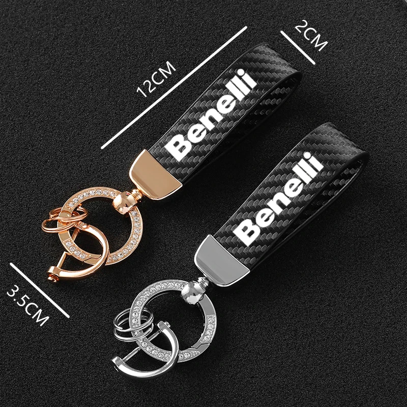 

Motorcycle leather keychain metal crystal key ring for Benali 502c TRK 502 502x 251 Leoncino BJ 500 250 TNT125 300 600