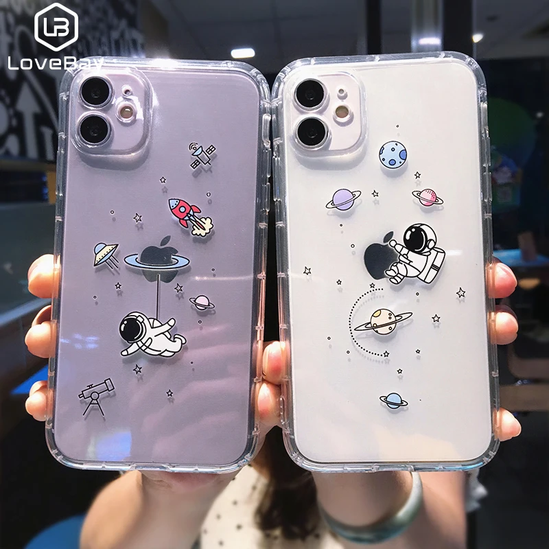 Lovebay креативный чехол для телефона с изображением космонавта iPhone 11 Pro Max XS XR X 7 8 Plus