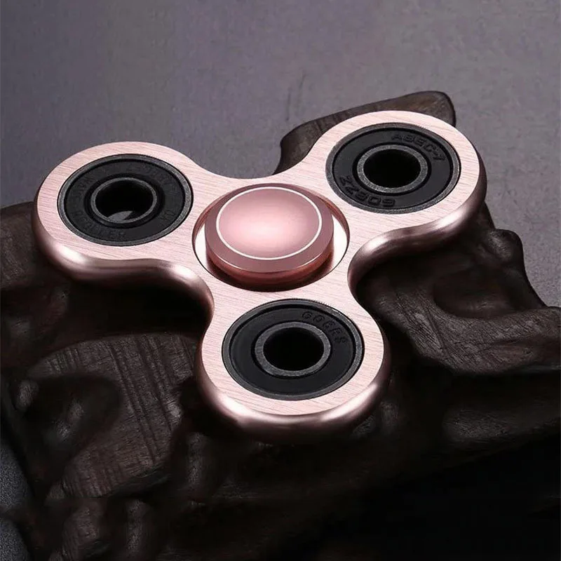 Алюминиевый сплав Fidget Spinner R188 Гладкий немой подшипник металлический провод