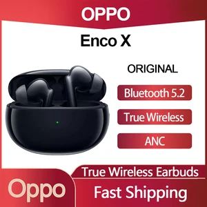 oppo enco x tws bluetooth 5 2 earphone anc wireless charging lhdc gaming headset dynaudio co engineering hifi workout earbuds free global shipping