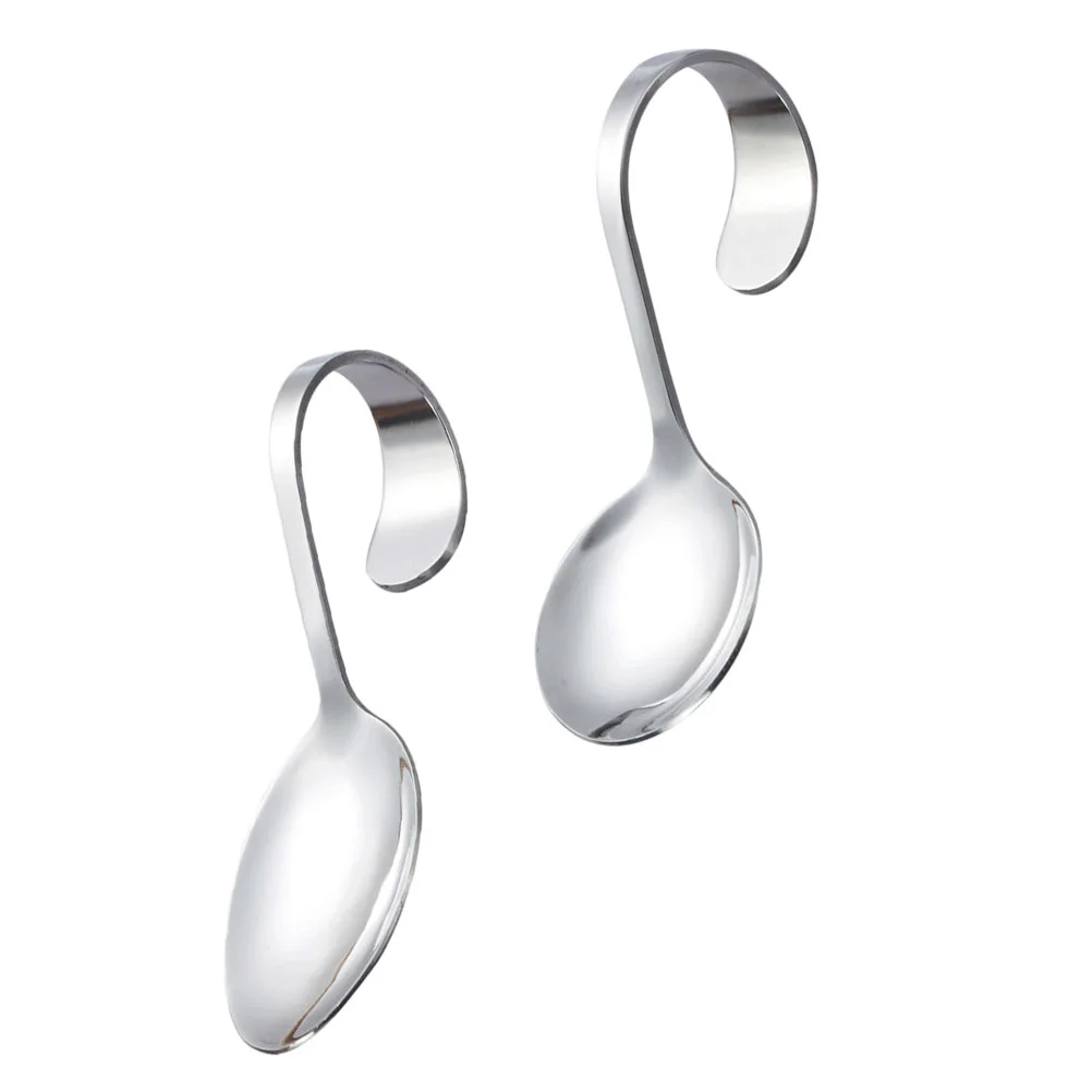 

2 шт., десертные ложки из нержавеющей стали
