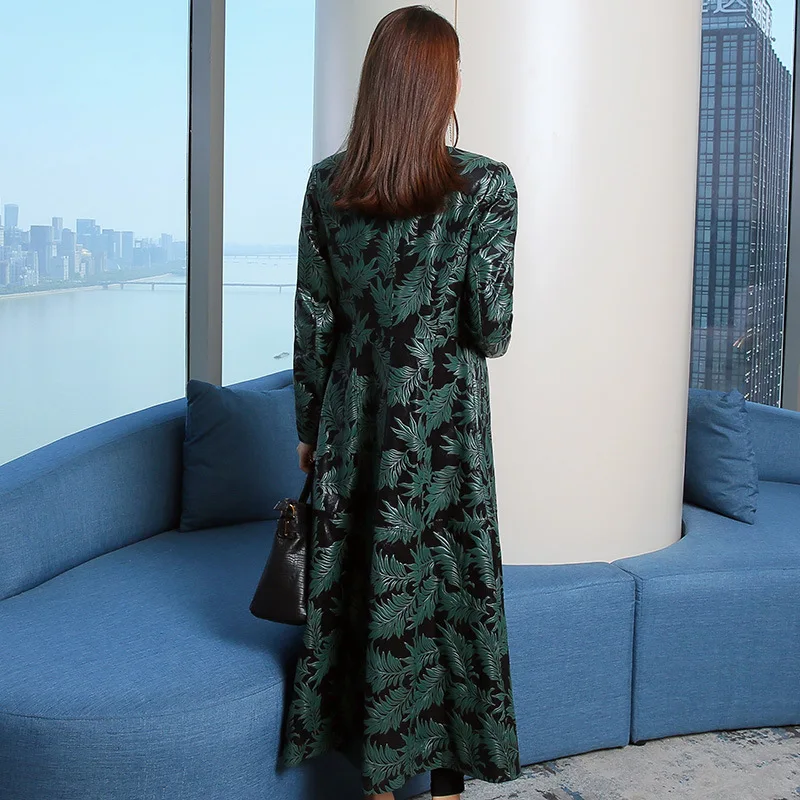 

Real Genuine Sheepskin Leather Spring Autumn Slim Jacket Women Korean Trench Coat HQ29-YXG2074 YY447