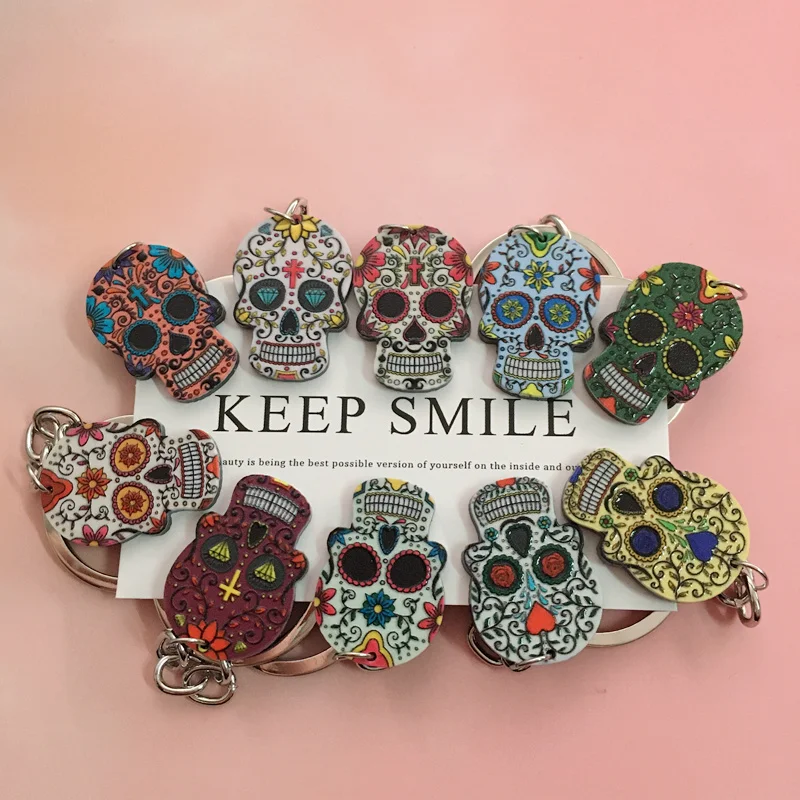 Брелоки с черепом Calavera сладкие милые брелоки для друзей и семьи подарок на