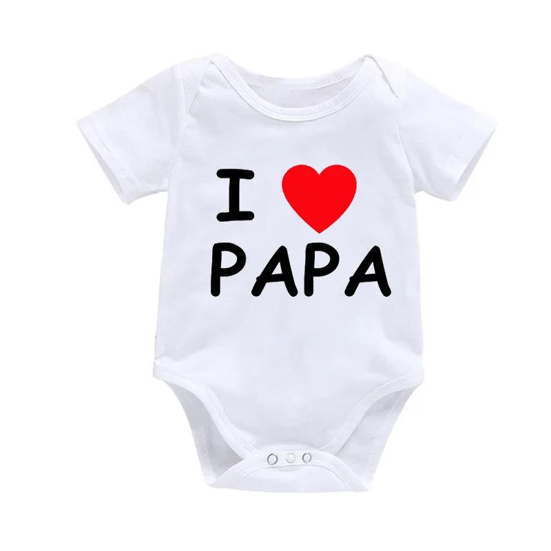 Детский комбинезон с принтом I LOVE MAMA and PAPA |