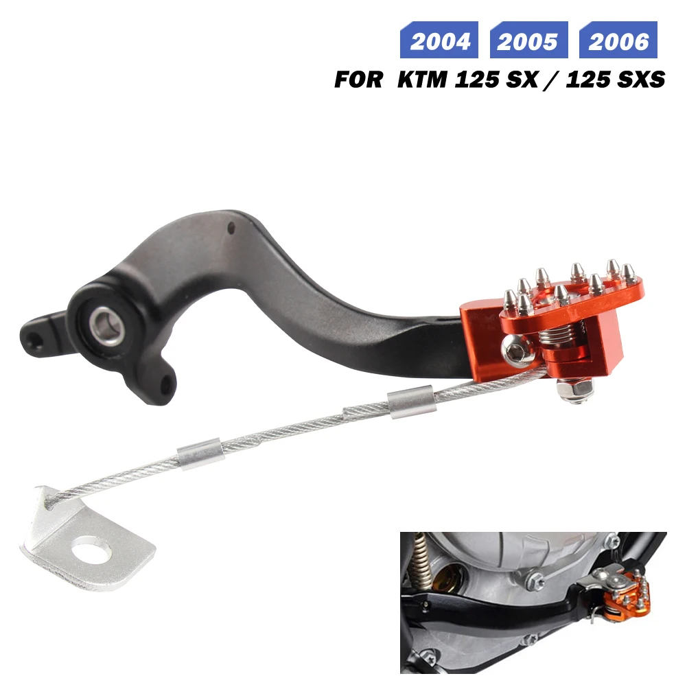 

Новинка для KTM SX 125 2004-2006 SXS 125 SX125S 2004-2006 CNC алюминиевая мотоциклетная педаль ножного тормоза аксессуары для мотокросса