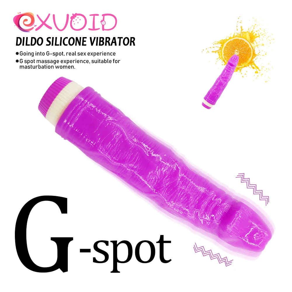 EXVOID Реалистический Пенис Вибратор Волшебная палочка интимные игрушки для женщин