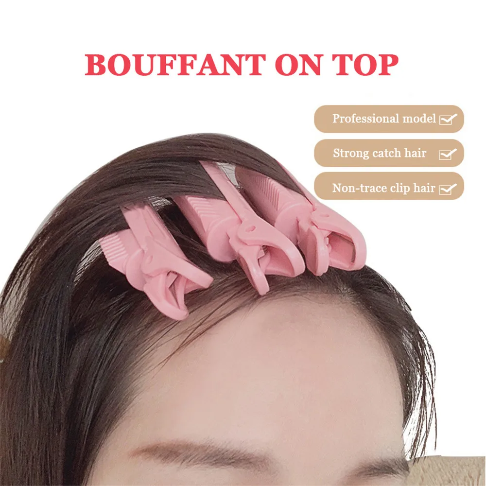 

Hair Curler Clips Clamps Roots Perm Rods Styling Rollers Fluffy Diy Hair Tools Lightweight Easily Carrying Hair Part For Women