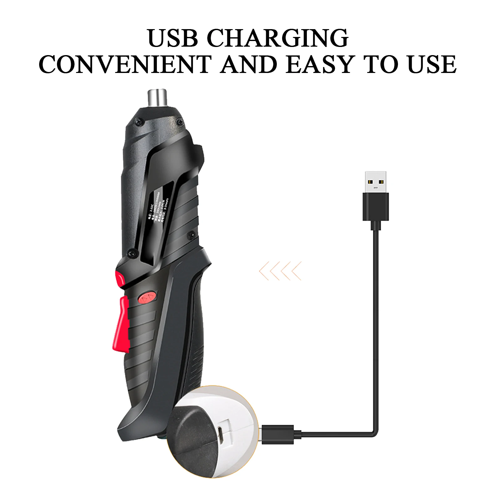 

Electric Screwdriver Set Cordless Electric Drill Screwdriver Set Maximum Screw Diameter ABS Material Portable Repair Tool